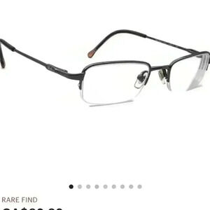 Ray-Ban Eyeglasses RB 1002T 3001 Titanium Gunmetal Half Rim Frame 45[]17 120